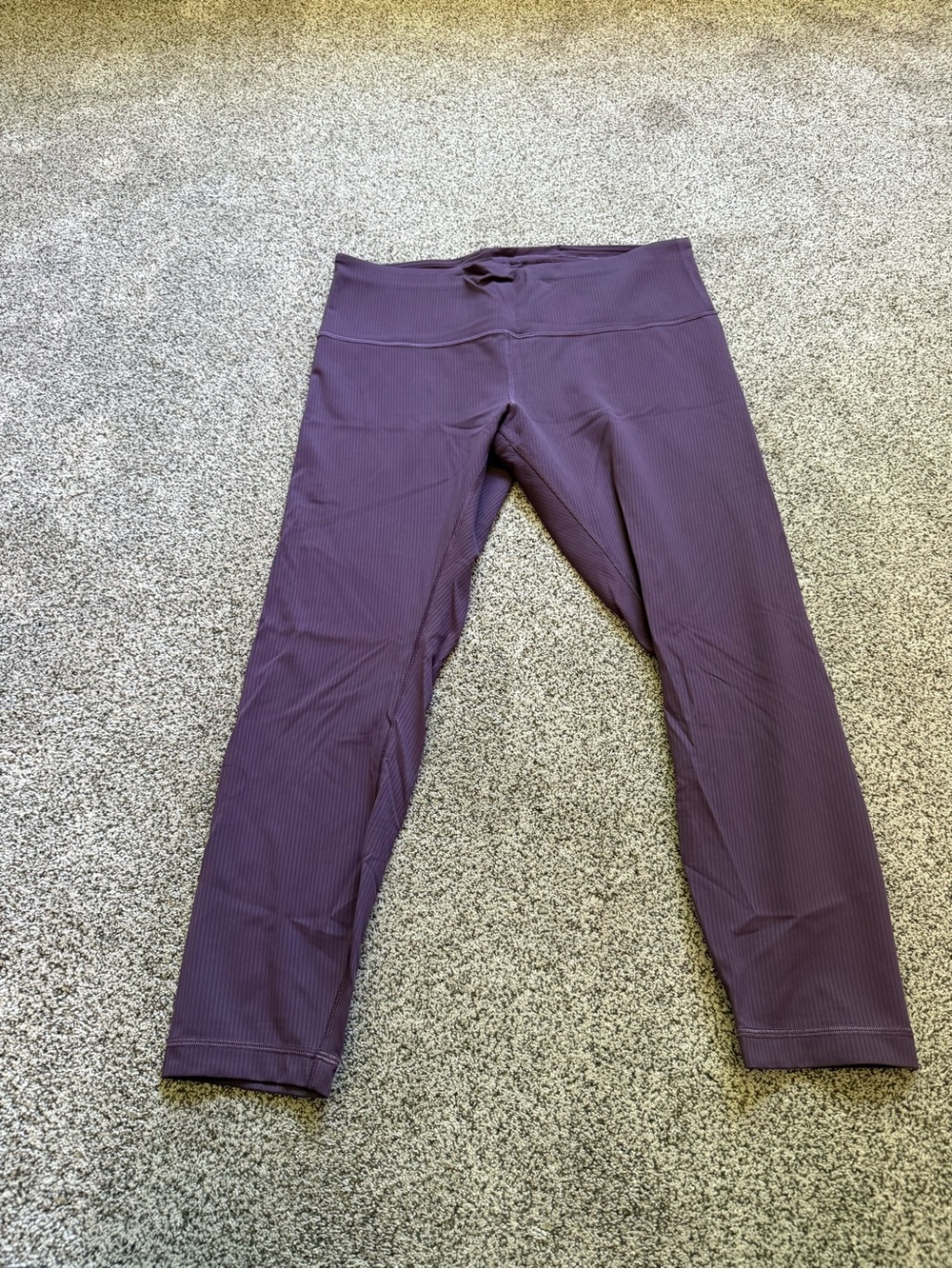 Lululemon Wunder Train Ribbed Tight 25”- Purple | Size 14 | EUC